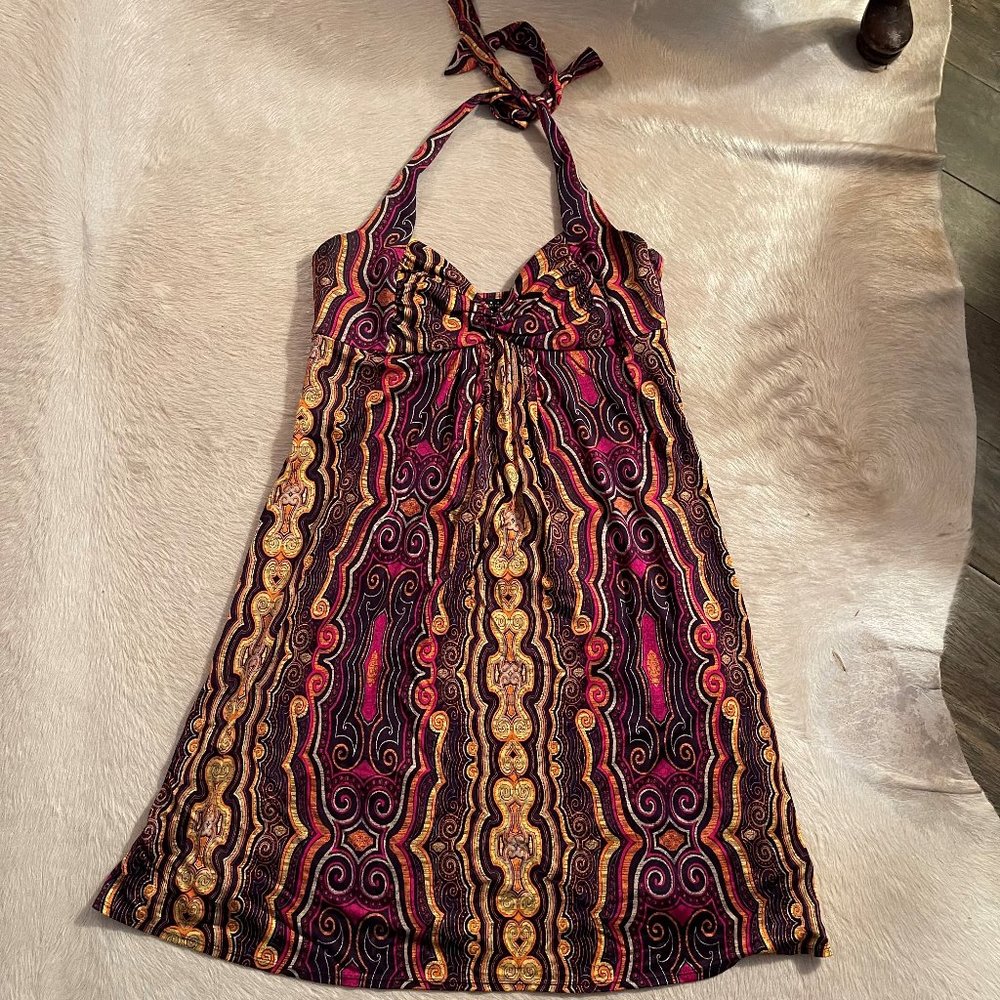BRAND NEW - Laundry - Multicolor Halter Dress - BRAND NEW!